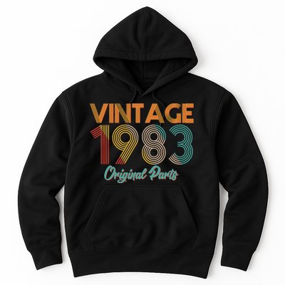 Vintage 1983 Original Parts 40th Birthday Hoodie