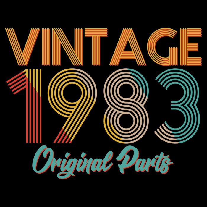 Vintage 1983 Original Parts 40th Birthday Tall T-Shirt