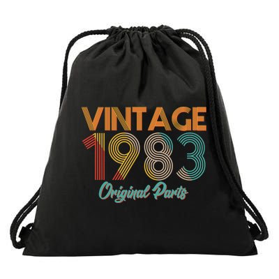 Vintage 1983 Original Parts 40th Birthday Drawstring Bag