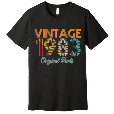 Vintage 1983 Original Parts 40th Birthday Premium T-Shirt