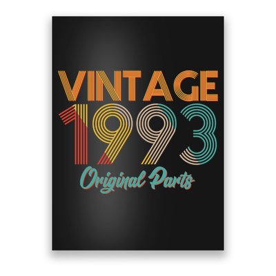 Vintage 1993 Original Parts 30th Birthday Poster