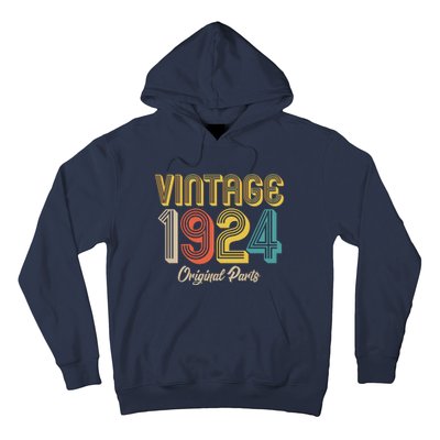 Vintage 1924 Original Parts 100th Birthday Hoodie