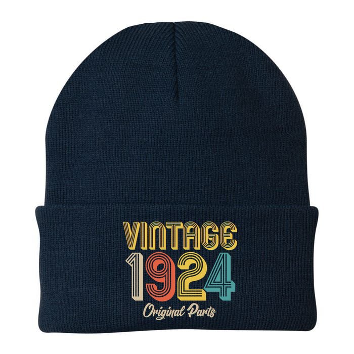 Vintage 1924 Original Parts 100th Birthday Knit Cap Winter Beanie