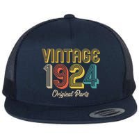 Vintage 1924 Original Parts 100th Birthday Flat Bill Trucker Hat