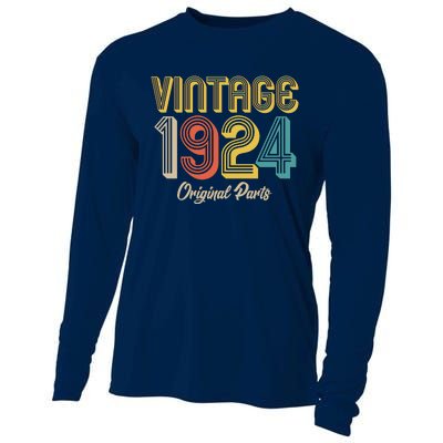 Vintage 1924 Original Parts 100th Birthday Cooling Performance Long Sleeve Crew