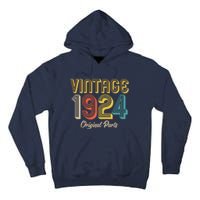 Vintage 1924 Original Parts 100th Birthday Tall Hoodie