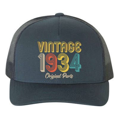 Vintage 1934 Original Parts 90th Birthday Yupoong Adult 5-Panel Trucker Hat