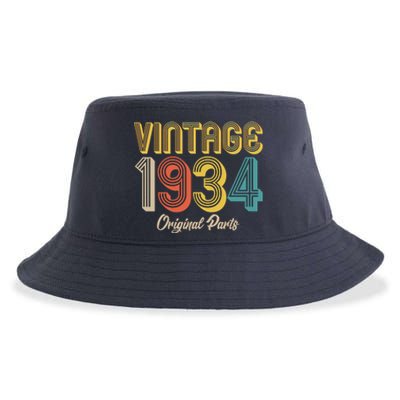 Vintage 1934 Original Parts 90th Birthday Sustainable Bucket Hat