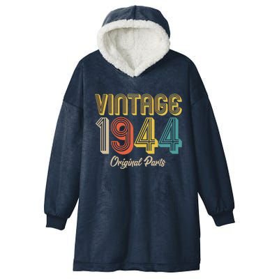 Vintage 1944 Original Parts 80th Birthday Hooded Wearable Blanket