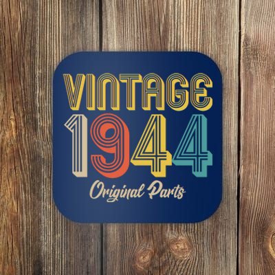 Vintage 1944 Original Parts 80th Birthday Coaster