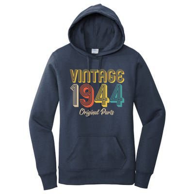 Vintage 1944 Original Parts 80th Birthday Women's Pullover Hoodie