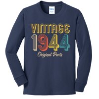 Vintage 1944 Original Parts 80th Birthday Kids Long Sleeve Shirt