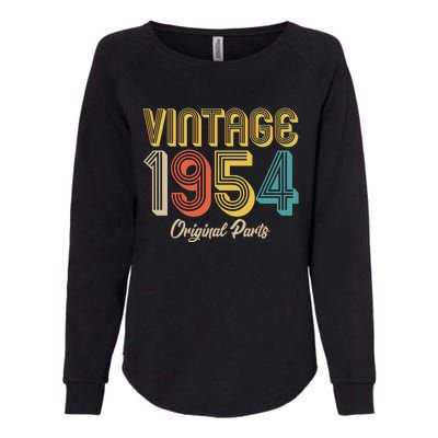 Vintage 1954 Original Parts 70th Birthday Womens California Wash Sweatshirt