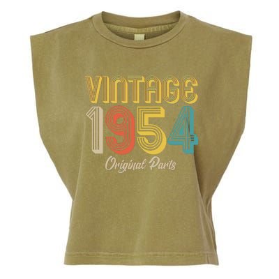 Vintage 1954 Original Parts 70th Birthday Garment-Dyed Women's Muscle Tee