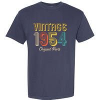 Vintage 1954 Original Parts 70th Birthday Garment-Dyed Heavyweight T-Shirt