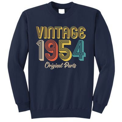 Vintage 1954 Original Parts 70th Birthday Tall Sweatshirt