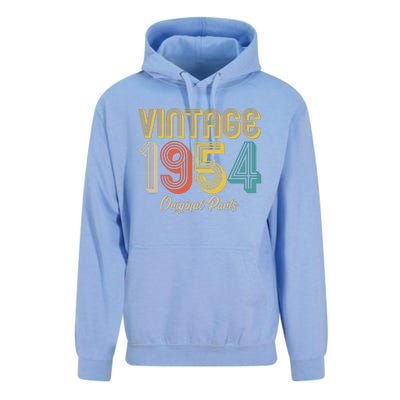 Vintage 1954 Original Parts 70th Birthday Unisex Surf Hoodie