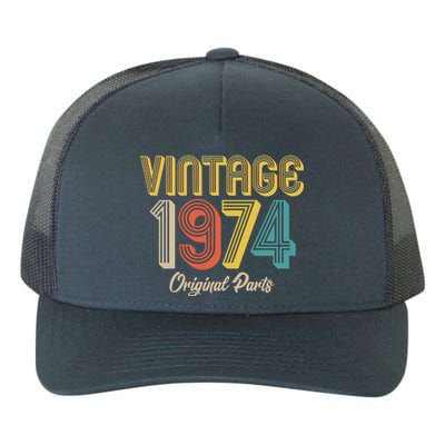 Vintage 1974 Original Parts 50th Birthday Yupoong Adult 5-Panel Trucker Hat