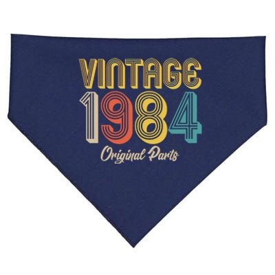 Vintage 1984 Original Parts 40th Birthday USA-Made Doggie Bandana