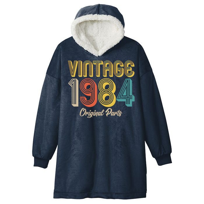 Vintage 1984 Original Parts 40th Birthday Hooded Wearable Blanket