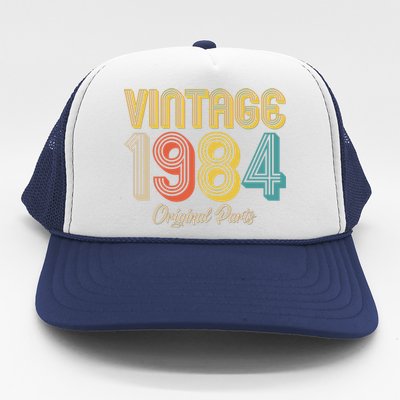 Vintage 1984 Original Parts 40th Birthday Trucker Hat