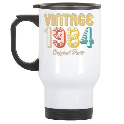 Vintage 1984 Original Parts 40th Birthday Stainless Steel Travel Mug