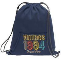 Vintage 1994 Original Parts 30th Birthday Sweatshirt Cinch Pack Bag