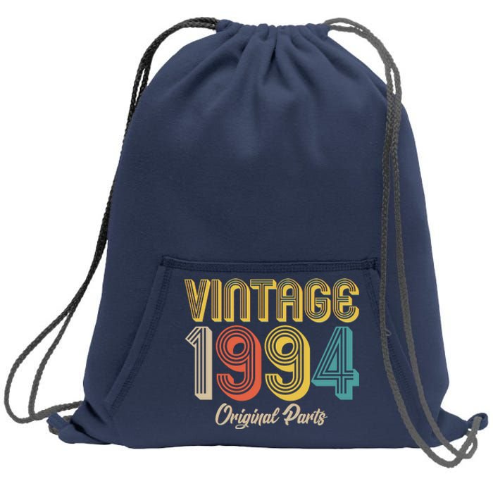 Vintage 1994 Original Parts 30th Birthday Sweatshirt Cinch Pack Bag