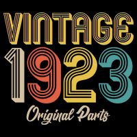 Vintage 1923 Original Parts 100th Birthday Baby Bodysuit