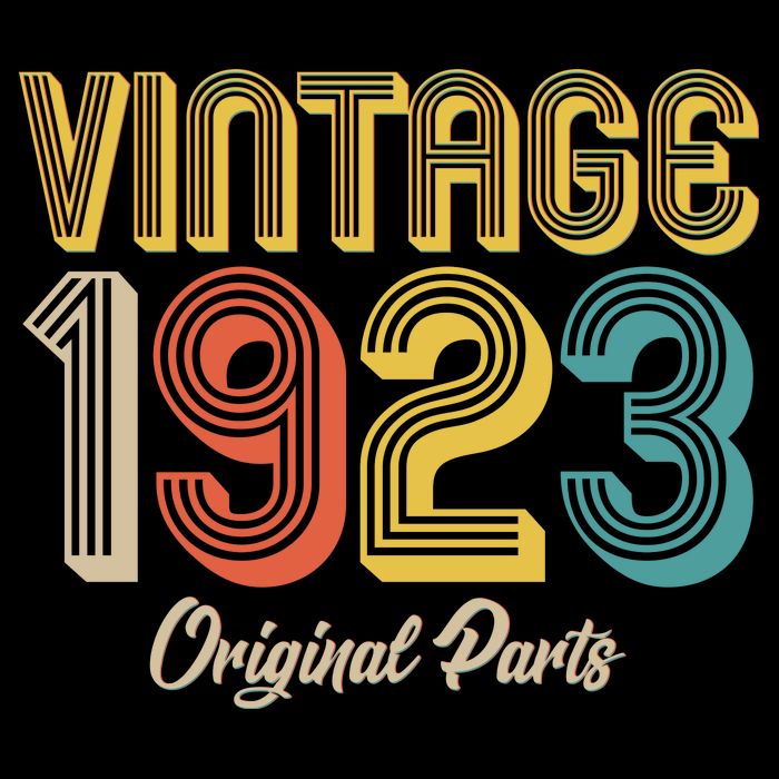 Vintage 1923 Original Parts 100th Birthday Baby Bodysuit