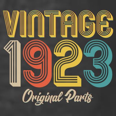 Vintage 1923 Original Parts 100th Birthday T-Shirt