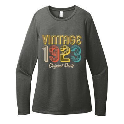 Vintage 1923 Original Parts 100th Birthday Womens CVC Long Sleeve Shirt