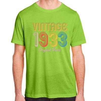 Vintage 1933 Original Parts 90th Birthday Adult ChromaSoft Performance T-Shirt