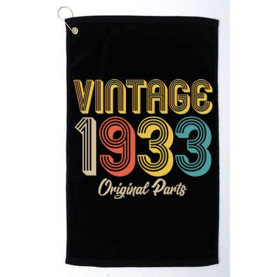 Vintage 1933 Original Parts 90th Birthday Platinum Collection Golf Towel