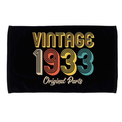 Vintage 1933 Original Parts 90th Birthday Microfiber Hand Towel