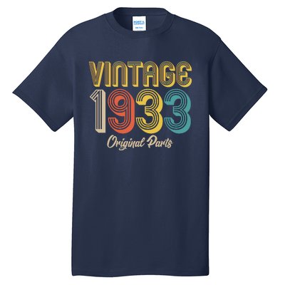 Vintage 1933 Original Parts 90th Birthday Tall T-Shirt