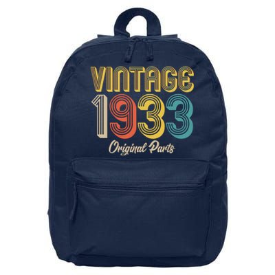 Vintage 1933 Original Parts 90th Birthday 16 in Basic Backpack