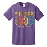 Vintage 1933 Original Parts 90th Birthday Kids T-Shirt