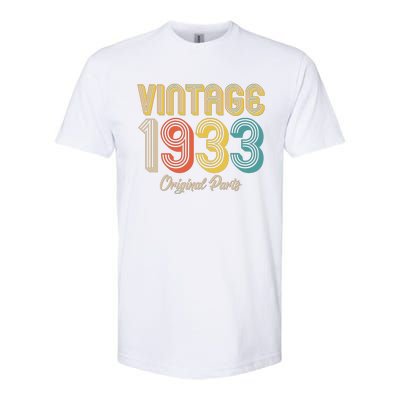 Vintage 1933 Original Parts 90th Birthday Softstyle® CVC T-Shirt