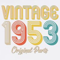 Vintage 1953 Original Parts 70th Birthday Ladies Essential Flowy Tank