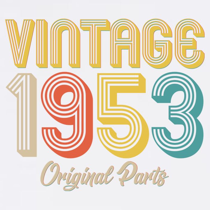 Vintage 1953 Original Parts 70th Birthday Ladies Essential Flowy Tank