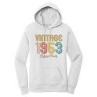 Vintage 1953 Original Parts 70th Birthday Women's Pullover Hoodie