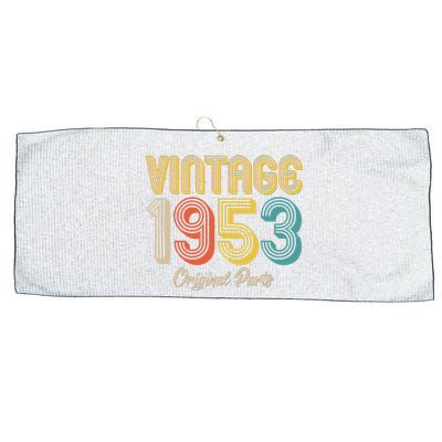 Vintage 1953 Original Parts 70th Birthday Large Microfiber Waffle Golf Towel