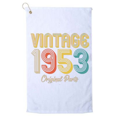 Vintage 1953 Original Parts 70th Birthday Platinum Collection Golf Towel