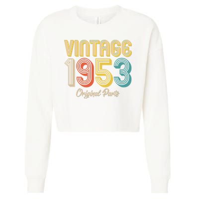 Vintage 1953 Original Parts 70th Birthday Cropped Pullover Crew