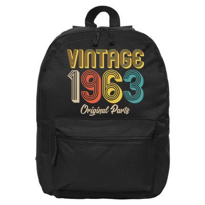 Vintage 1963 Original Parts 60th Birthday 16 in Basic Backpack
