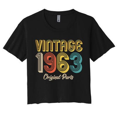 Vintage 1963 Original Parts 60th Birthday Crop Top