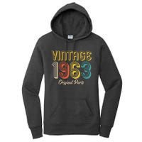 Vintage 1963 Original Parts 60th Birthday Women's Pullover Hoodie