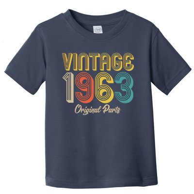 Vintage 1963 Original Parts 60th Birthday Toddler T-Shirt