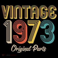 Vintage 1973 Original Parts 50th Birthday Tall T-Shirt
